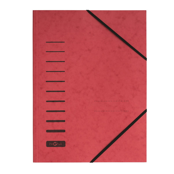 PAGNA - 24001-01 - Cartella con elastico-  in cartoncino - A4 - rosso - Pagna