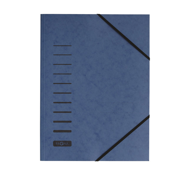 PAGNA - 24001-02 - Cartella con elastico - in  cartoncino - A4 - blu - Pagna