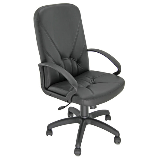 Unisit - DND-KN - Poltrona direzionale Dante D - con bracciol fissii - nero - Unisit