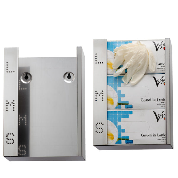 MEDIALINTERNATIONAL - 773021 - Dispenser guanti monouso - acciaio inox - Medial International