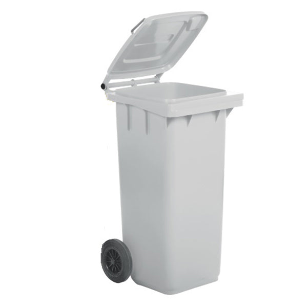 MobilPlastic - 1-120-5-BIL - Bidone carrellato - 48x55x93 cm - 120 L - bianco - Mobil Plastic