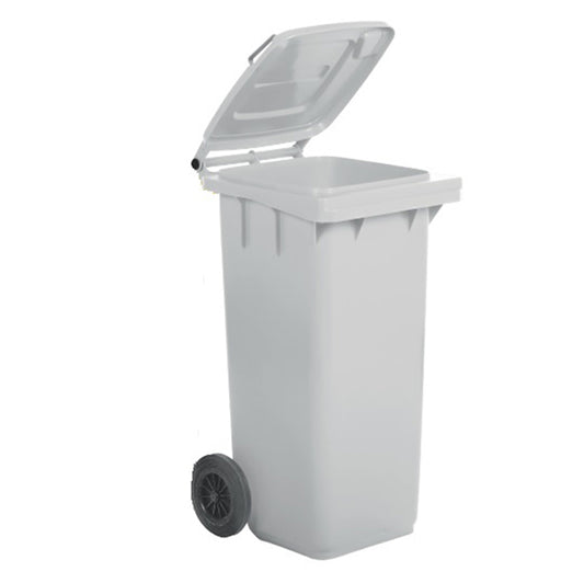 MobilPlastic - 1-120-5-BIL - Bidone carrellato - 48x55x93 cm - 120 L - bianco - Mobil Plastic
