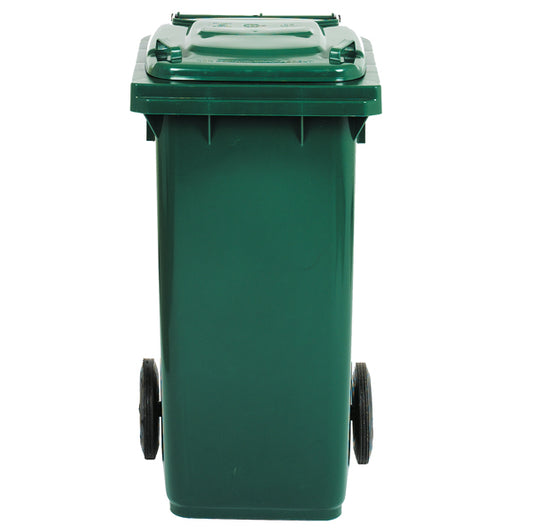 MobilPlastic - 1-120-5-VES - Bidone carrellato - 48x55x93 cm - 120 L - verde scuro - Mobil Plastic
