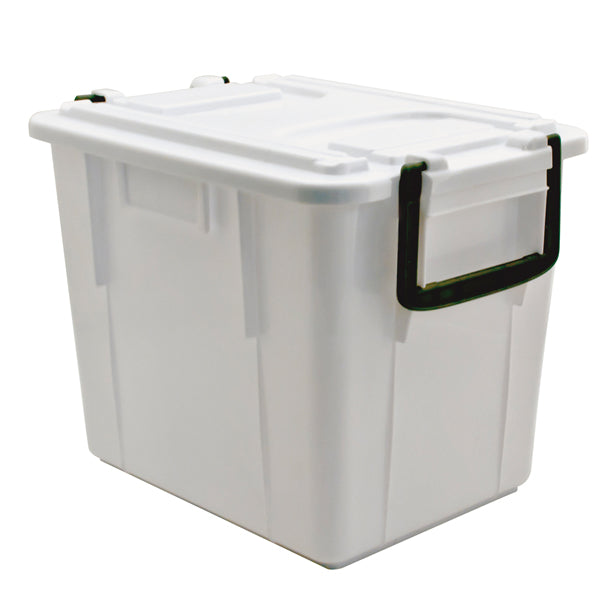 MobilPlastic - 143-20-BIM - Contenitore Foodbox con coperchio - 38x28x30 cm - 20 L - PPL riciclabile - bianco - Mobil Plastic
