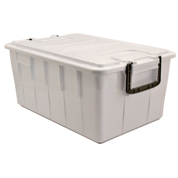 MobilPlastic - 143-40-BIM - Contenitore Foodbox con coperchio - 58x38x26 cm - 40 L - PPL riciclabile - bianco - Mobil Plastic