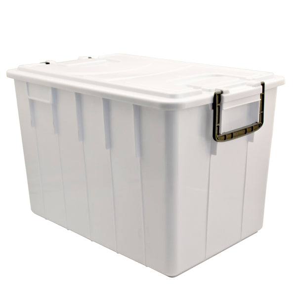 MobilPlastic - 143-60-BIM - Contenitore Foodbox con coperchio - 58x38x38 cm - 60 L - PPL riciclabile - bianco - Mobil Plastic