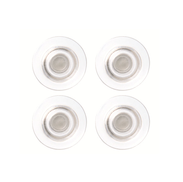 NOBO - 1904116 - Magneti extraforti - diametro 3,2 cm - trasparente - Nobo - blister 4 pezzi