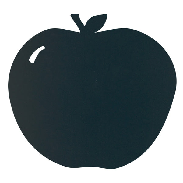 SECURIT - FB-APPLE - Lavagna da parete silhouette - 31,6 x 29,1 cm - forma mela - nero - Securit