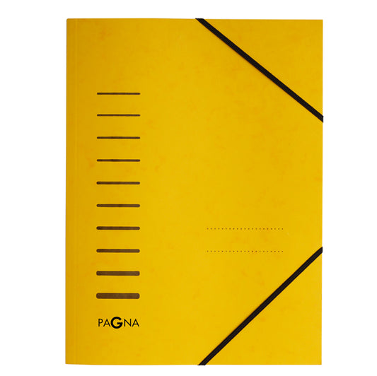 PAGNA - 24001-05 - Cartella con elastico - in cartoncino - A4 - giallo - Pagna