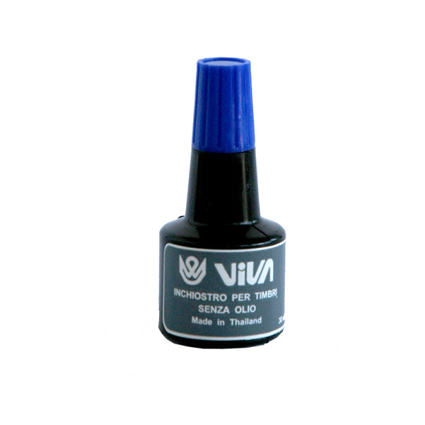 VIVA - 358B-Blue - Inchiostro per cuscinetti - a base alcool - 30 gr - blu - Viva