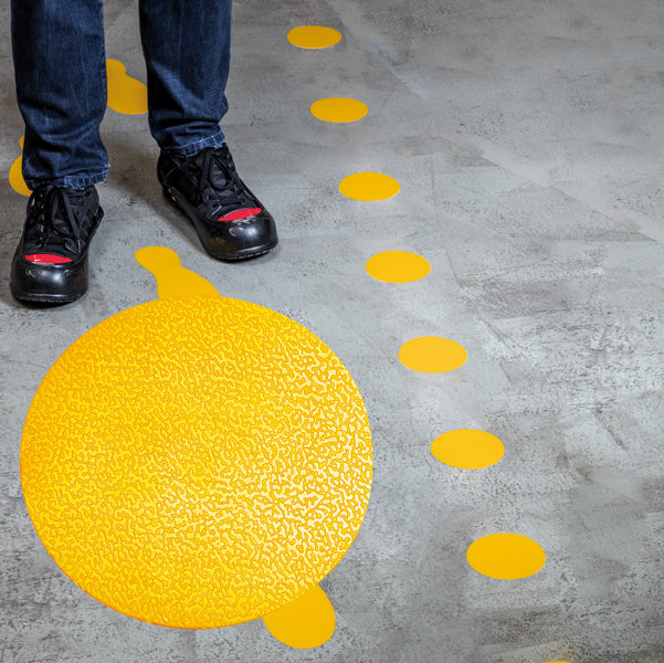 DURABLE - 1704-04 - Adesivo da terra - ''punto''- diametro 10 cm - Durable - conf. 10 pezzi