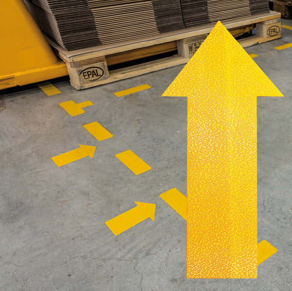 DURABLE - 1705-04 - Adesivo da terra - ''freccia'' - 10 x 20 cm - Durable - conf. 10 pezzi