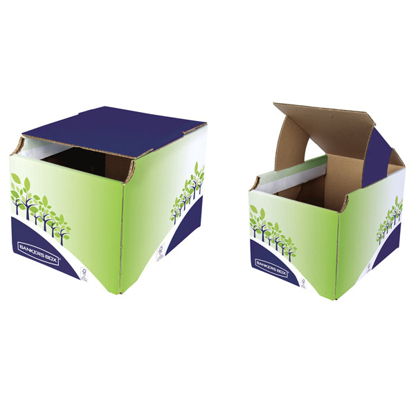 FELLOWES - 8049301 - Cestino riciclo da riciclo - 31,5 x 60,8 x 42,7 cm - verde-blu - Fellowes