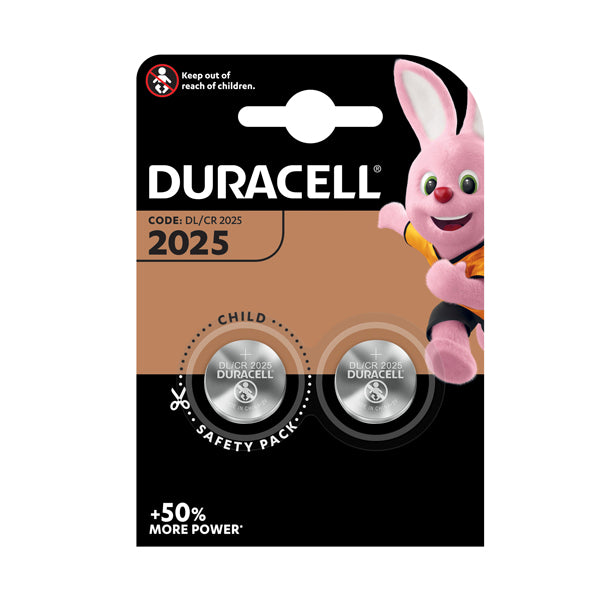 DURACELL - DU21B2 - Pile litio - 3V - CR2025 - Duracell - blister 2 pile