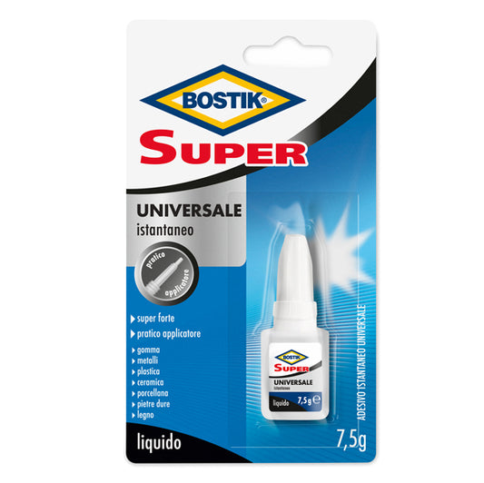 BOSTIK - D2755 - Colla istantanea universale Super - 7,5 gr - trasparente -Bostik