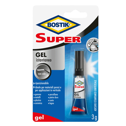 BOSTIK - D2740 - Colla istantanea universale - Ultra Rapdio Gel - 3 gr - trasparente - Bostik