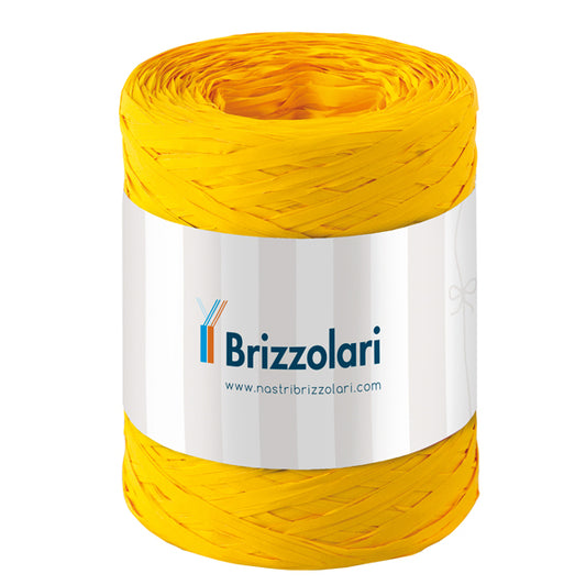 BRIZZOLARI - 01003702 - Nastro Rafia sintetica - giallo 02 - 5mmx200mt - Brizzolari