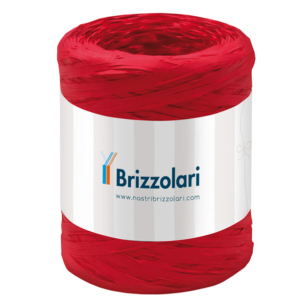 BRIZZOLARI - 01003707 - Nastro Rafia sintetica - rosso 07 - 5mmx200mt - Brizzolari