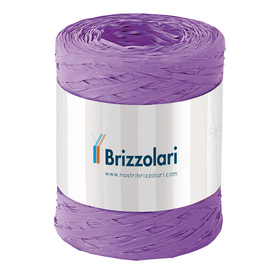 BRIZZOLARI - 01003716 - Nastro Rafia sintetica - lilla 16 - 5mmx200mt - Brizzolari