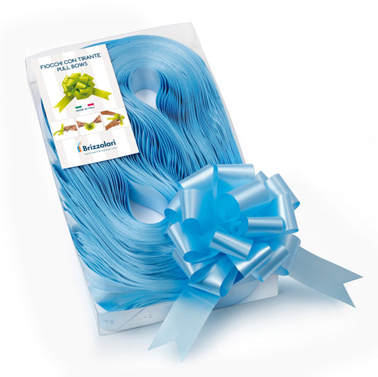 BRIZZOLARI - 00313206 - Nastri strip 6800 - in polipropilene - azzurro 06 - per fiocco autocomponibile - 31 mm - diametro 13 cm - Brizzolari - conf. 30 pezzi