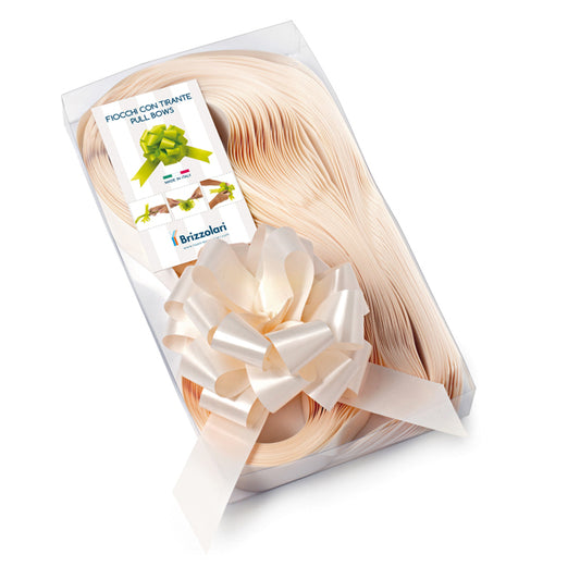 BRIZZOLARI - 00313225 - Nastri strip 6800 - in polipropilene - avorio 25 - per fiocco autocomponibile - 31 mm - diametro 13 cm - Brizzolari - conf. 30 pezzi