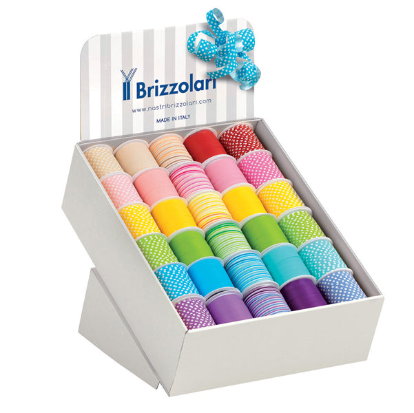 BRIZZOLARI - 01803800 - Rocche di nastro - in polipropilene - 10 mm x 10 mt - fantasie primaverili assortite - Brizzolari - conf. 60 pezzi