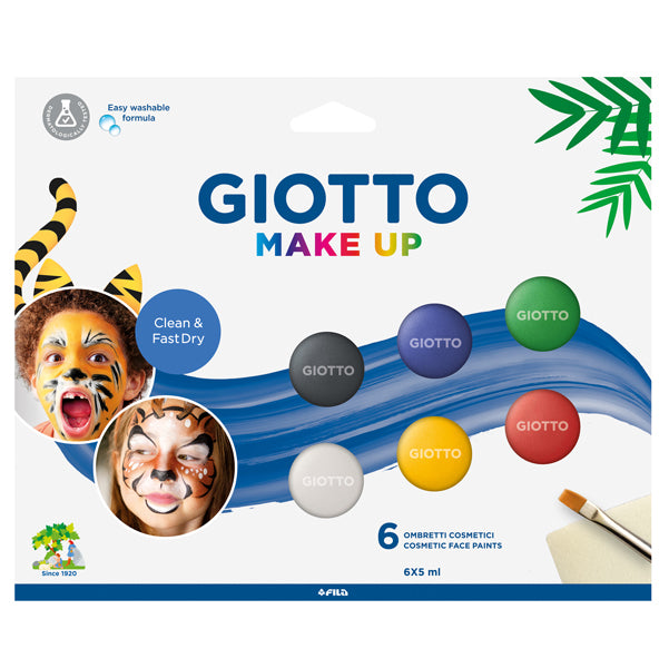 GIOTTO - 476200 - Ombretti Make Up - 5 ml - colori classici - Giotto - conf. 6 pezzi