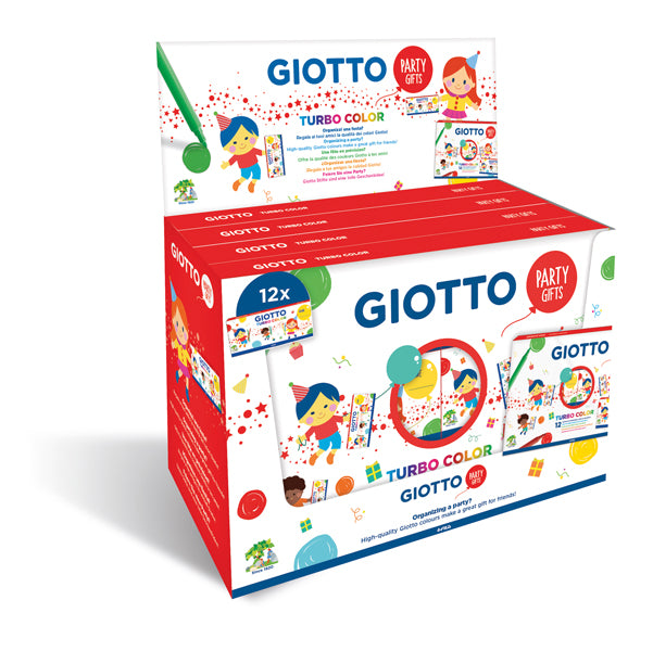 GIOTTO - 314000 - Set 12 astucci da 6 pennarelli - turbo color party gifts - Giotto