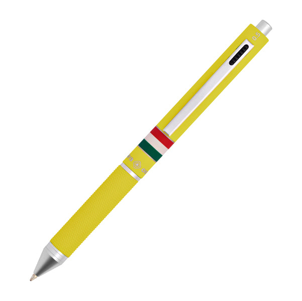 OSAMA - OD 1024ITG-1 G - Penna a sfera a scatto multifunzione - fusto giallo gommato Italia - Osama