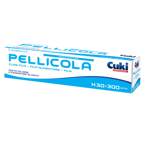 Cuki Professional - 3530130 - Roll pellicola trasparente - PVC - 300 mm x 300 mt - Cuki Professional