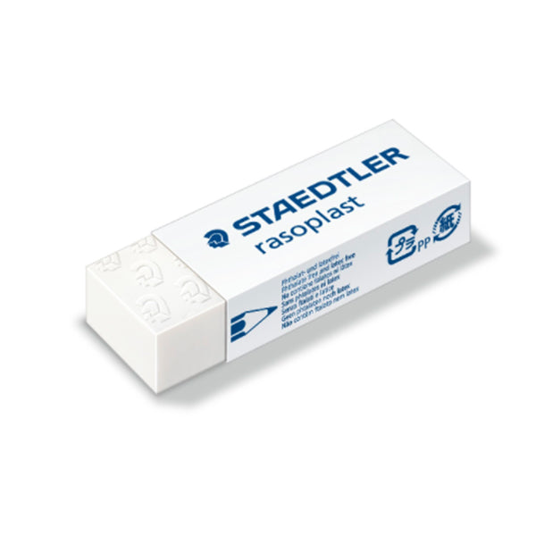 STAEDTLER - 526B20 - Gomma Rasoplast - 63 x 13 x 23 mm - bianco per matita - Staedtler - box 20 pezzi