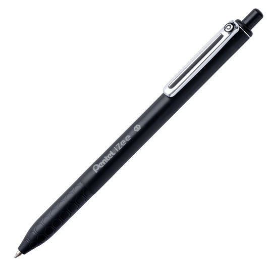 PENTEL - BX467-A - Penna a sfera a scatto iZee - punta 0,7 mm - nero - Pentel
