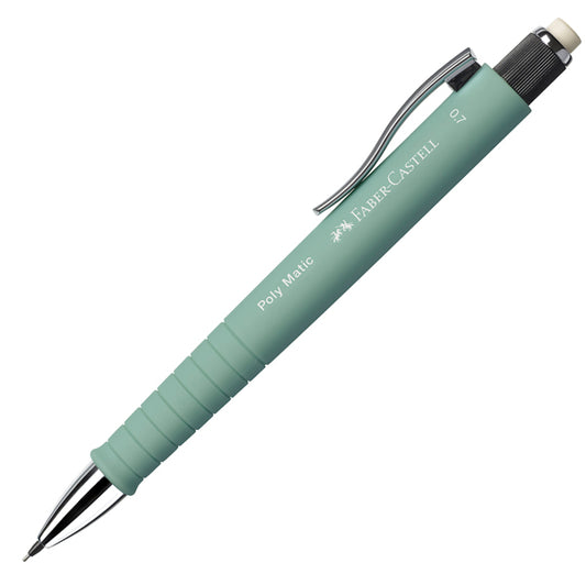 FABER-CASTELL - 133365 - Portamine Poly Matic - mina 0,7 mm - fusto verde menta - Faber-Castell