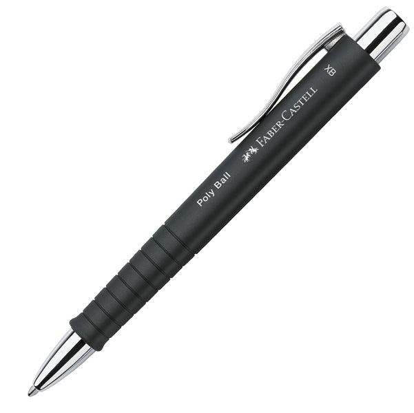 FABER-CASTELL - 241153 - Penna a sfera a scatto Poly Ball - Punta 0,7 mm - fusto nero - Faber-Castell