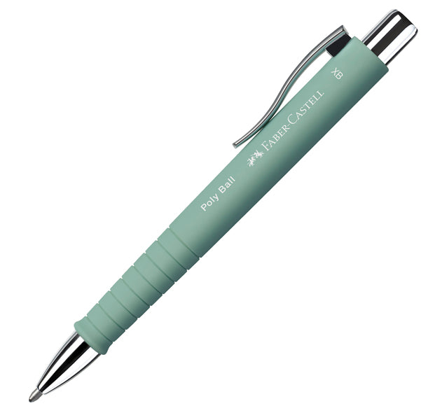 FABER-CASTELL - 241165 - Penna a sfera a scatto Poly Ball - Punta 0,7mm - fusto verde menta - Faber-Castell