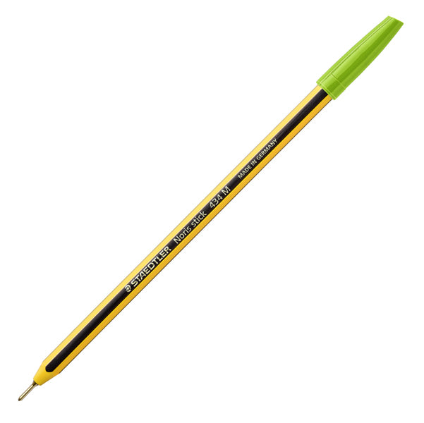 STAEDTLER - 434 51 - Penna a sfera Noris Stick - punta 1,0 mm - verde chiaro - Staedtler - conf. 10 pezzi