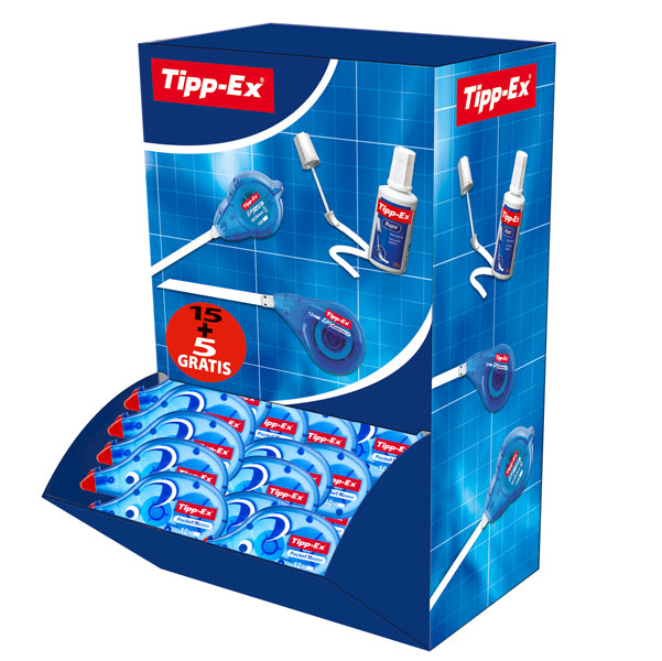 TIPP-EX - 935587 - Correttore a nastro Pocket Mouse - 4,2 mm x 10 mt - Tipp-Ex - value pack - 15 + 5  pezzi