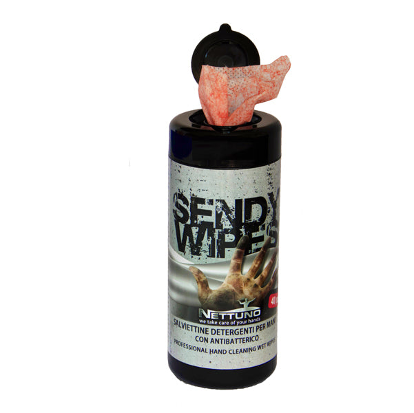NETTUNO - 00087 - Salviette umidificate Sendy Wipes - Nettuno - tubo 40 pezzi