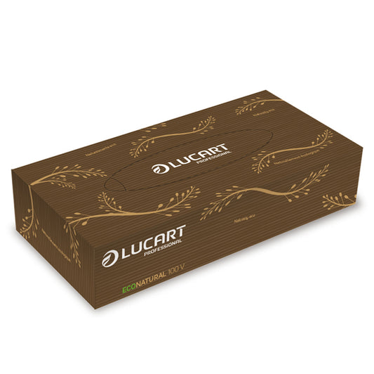 Lucart - 841073 - Veline multiuso Econatural - 2 veli - 21 x 20 cm - Lucart - conf. 100 pezzi