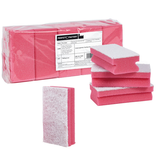 PERFETTO - 0220 - Spugna Pro Color - rosso - Perfetto - pack 10 pezzi