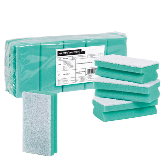 PERFETTO - 0220A - Spugna Pro Color - verde - Perfetto - pack 10 pezzi