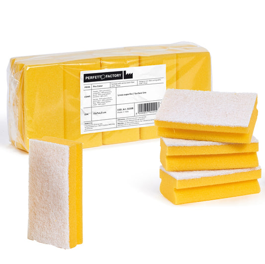 PERFETTO - 0220B - Spugna Pro Color - giallo - Perfetto - pack 10 pezzi