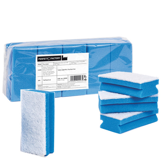 PERFETTO - 0220C - Spugna Pro Color - azzurro - Perfetto - pack 10 pezzi