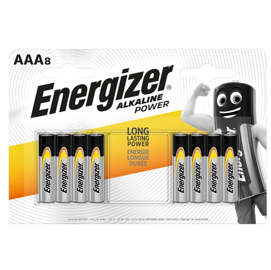Energizer - E300839200 - Pile Ministilo AAA - 1,5V - Energizer Alkaline Power - blister 8 pezzi