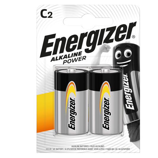 Energizer - E300803700 - Pile Mezza Torcia C - Energizer Alkaline Power - blister 2 pezzi