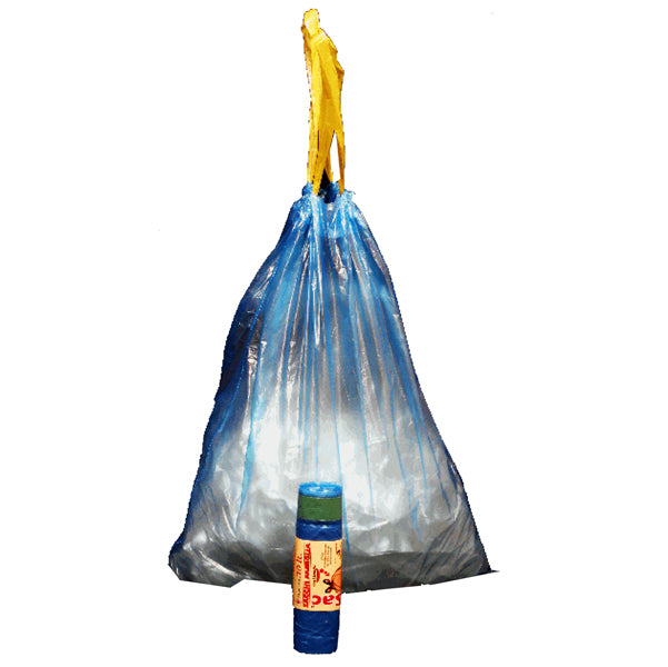 Rolsac - 10189 - Sacchi - 50 x 60 cm - 30 L - 13 micron - con maniglie - azzurro - Rolsac - conf. 15 pezzi
