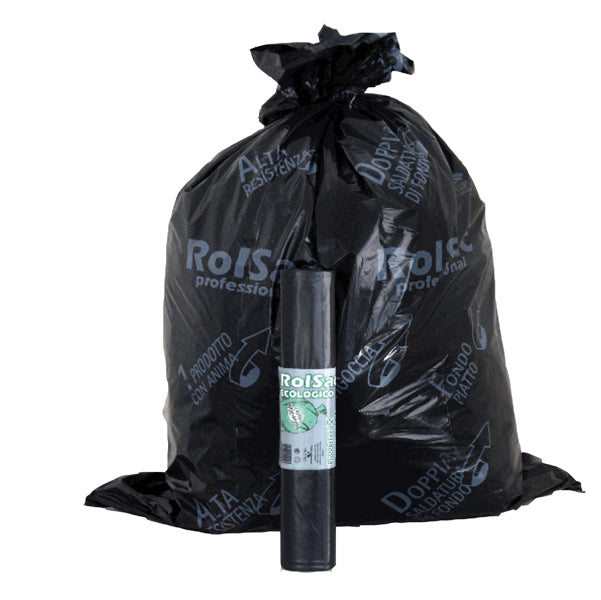 Rolsac - 25240-2 - Sacchi - 72 x 110 cm - 110 L - 47 micron - nero - Rolsac - conf. 10 pezzi