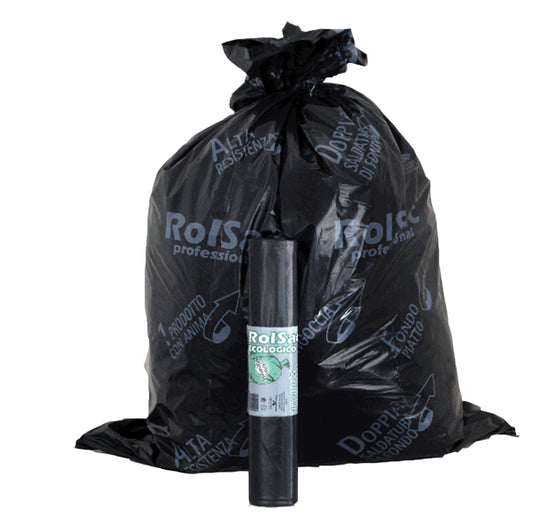 Rolsac - 25240-2 - Sacchi - 72 x 110 cm - 110 L - 47 micron - nero - Rolsac - conf. 10 pezzi