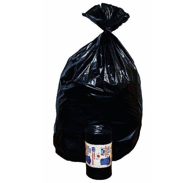 Rolsac - 21130-3 - Sacchi - 90 x 120 cm - 130 L - 63 micron - nero - Rolsac - conf. 10 pezzi