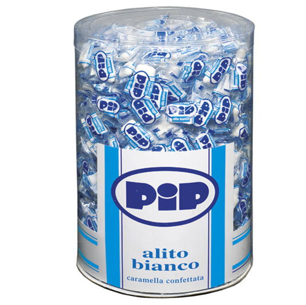 Pip - 06252500 - Caramelle confettate Pip - alito bianco - barattolo 800 pezzi